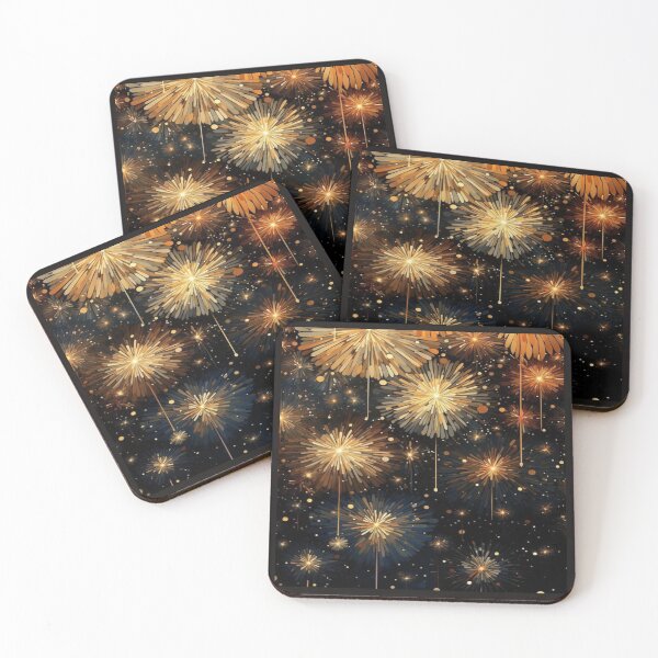 Item preview, Celebratory Firework Glow Night Artwork  designed and sold by NivyasArtistry.