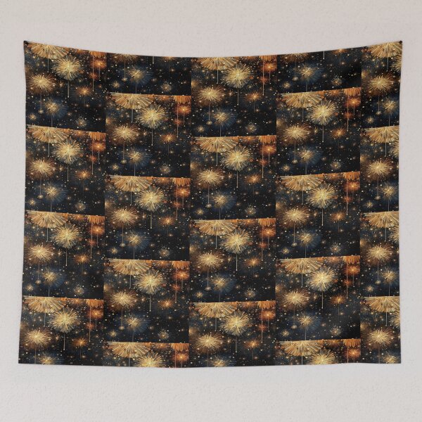 Item preview, Celebratory Firework Glow Night Artwork  designed and sold by NivyasArtistry.