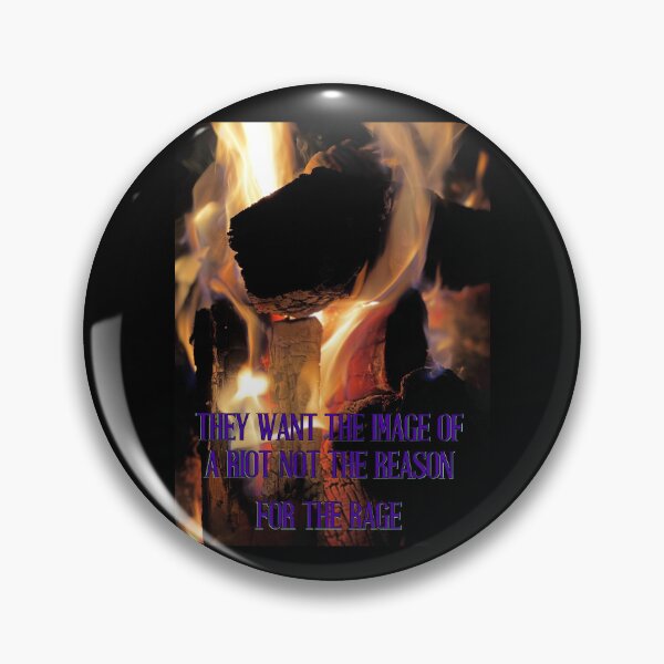 Item preview, They Want the Image of a Riot Not the Reason – Skull in Flames Protest Art Print designed and sold by aadventures.