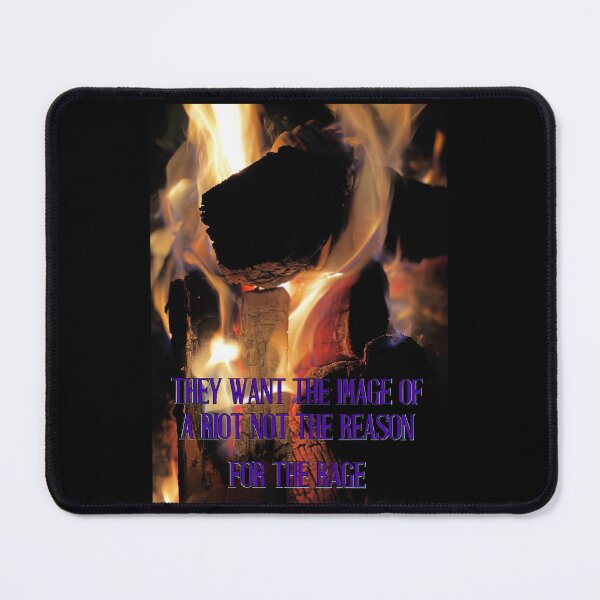 Item preview, They Want the Image of a Riot Not the Reason – Skull in Flames Protest Art Print designed and sold by aadventures.