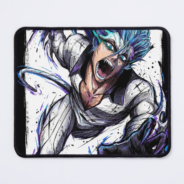 Item preview, Grimmjow Feline Espada Fighter Manga Style – Intense Eyes Hollow Mask designed and sold by Senpaiwaves.