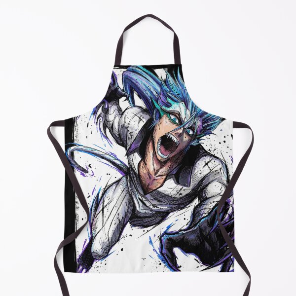 Item preview, Grimmjow Feline Espada Fighter Manga Style – Intense Eyes Hollow Mask designed and sold by Senpaiwaves.