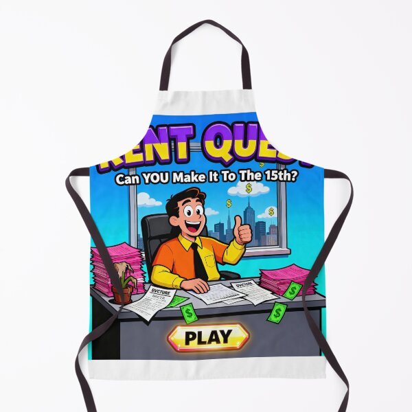 Item preview, Rent Quest Flash Game Parody - Housing Crisis Humor designed and sold by PictorialWhimsy.