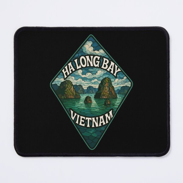 Item preview, Ha Long Bay Vietnam Stained Glass Art Travel designed and sold by TomFrontierArt.