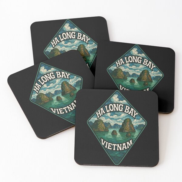 Item preview, Ha Long Bay Vietnam Stained Glass Art Travel designed and sold by TomFrontierArt.