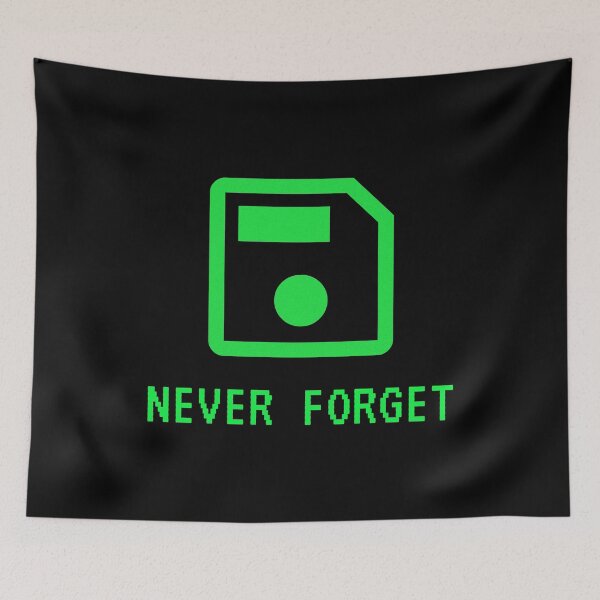 Item preview, Never Forget Floppy Disk - Funny 90s Retro Tech IT Humor designed and sold by vividlukas.