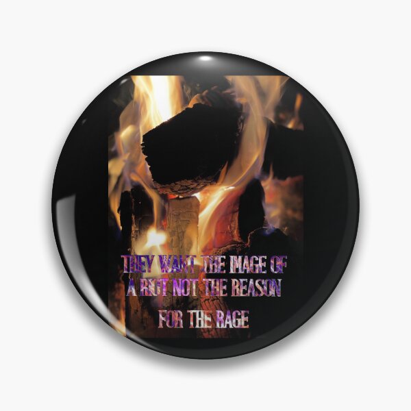 Item preview, They Want the Image of a Riot Not the Reason – Skull in Flames Protest Art Print designed and sold by aadventures.