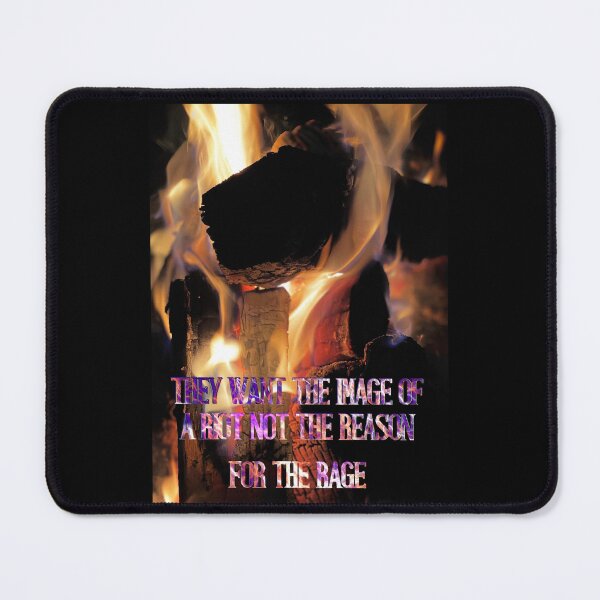 Item preview, They Want the Image of a Riot Not the Reason – Skull in Flames Protest Art Print designed and sold by aadventures.