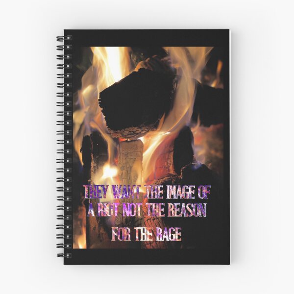 Item preview, They Want the Image of a Riot Not the Reason – Skull in Flames Protest Art Print designed and sold by aadventures.
