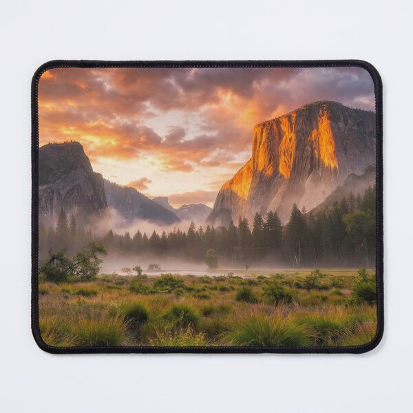 Item preview, Yosemite Valley Sunset – El Capitan Golden Hour Landscape Art designed and sold by pod24.