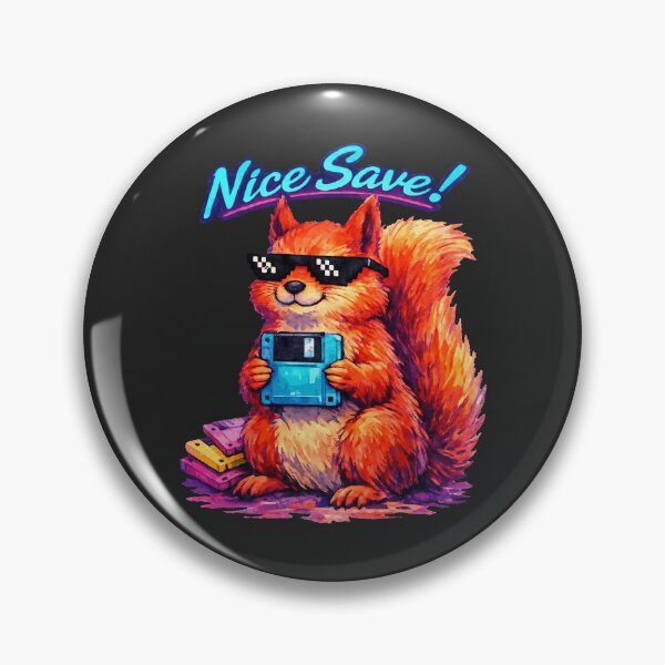 Item preview, Nice Save! - Retro Floppy Disk Squirrel designed and sold by DigitalGlade.