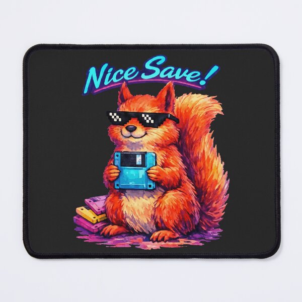 Item preview, Nice Save! - Retro Floppy Disk Squirrel designed and sold by DigitalGlade.