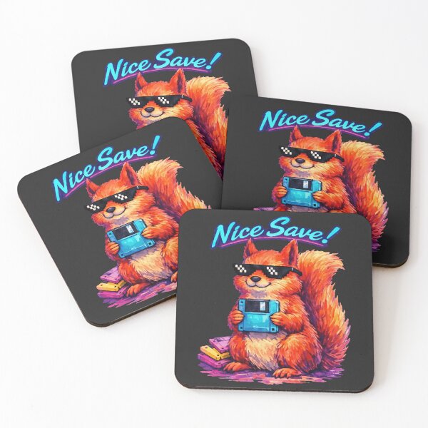 Item preview, Nice Save! - Retro Floppy Disk Squirrel designed and sold by DigitalGlade.