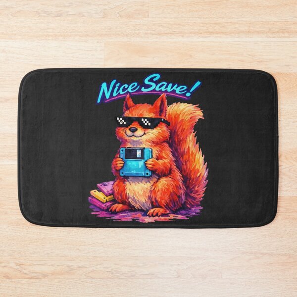 Item preview, Nice Save! - Retro Floppy Disk Squirrel designed and sold by DigitalGlade.
