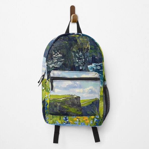Item preview, Cliffs of Moher, Ireland Vintage Oil Painting - Vesper the Black Cat designed and sold by VoidVoyage.