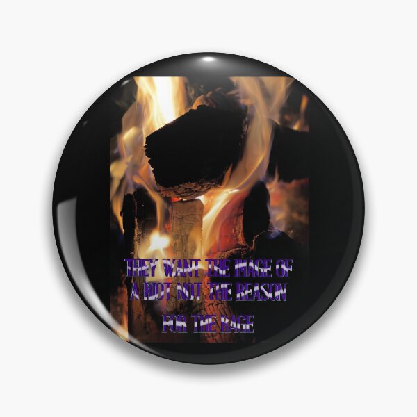 Item preview, They Want the Image of a Riot Not the Reason – Skull in Flames Protest Art Print designed and sold by aadventures.