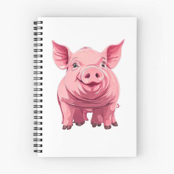 Item preview, Cute Big Pink Pig Face Funny Smiling Farm Animal Art designed and sold by LIVE_FREE.