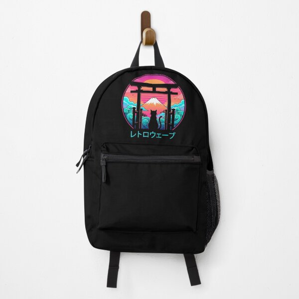 Item preview, Synthwave Mount Fuji Cat - 80s Retrowave Japanese Sunset designed and sold by TheSamuraiCat.