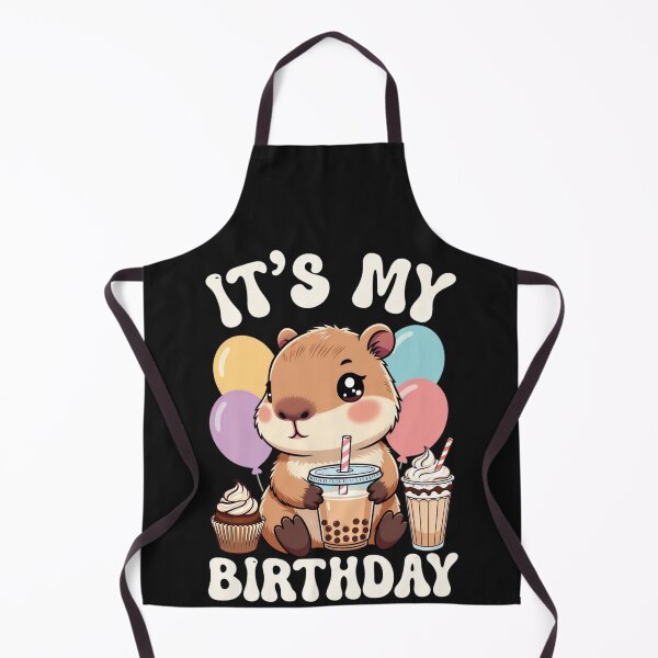 Item preview, It's My Birthday Capybara Boba Celebration designed and sold by GrumpySableye.