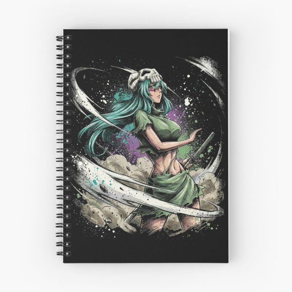 Artikelvorschau, Nelliel Nel, Arrancar-Kriegerin mit grünen Haaren – Fan-Art mit haselnussbraunen Augen und Narben im Gesicht entworfen und verkauft von Senpaiwaves.