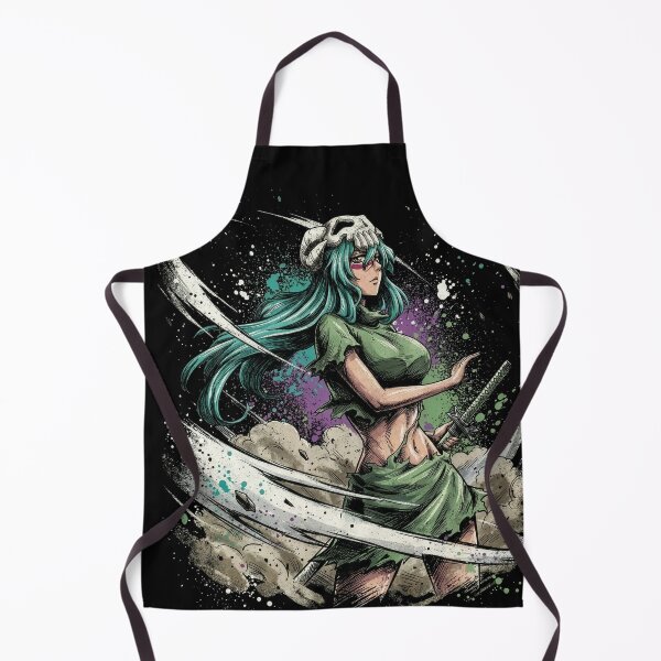 Item preview, Nelliel Nel Green Hair Arrancar Warrior Fan Art – Hazel Eyes Scarred Face Design designed and sold by Senpaiwaves.