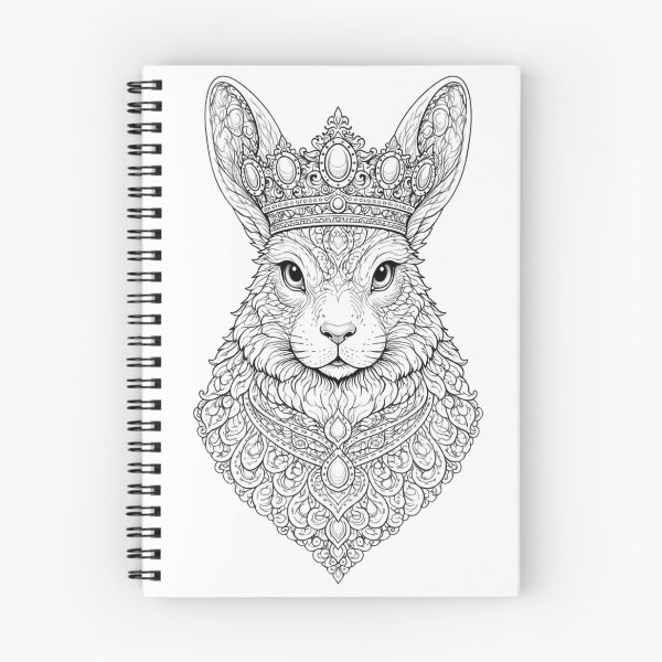 Item preview, Hare Mandala Royal Line Art. designed and sold by Nika Art Studio.