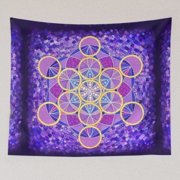 Item preview, Metatron’s Cube Painting  designed and sold by shantilovesart.