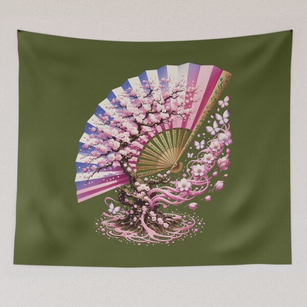 Item preview, Surreal Floating Sakura Fan designed and sold by SignumShop.