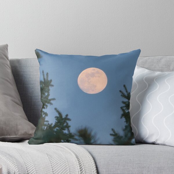 Item preview, Full Moon Through Spruce – Moody Winter Night Sky designed and sold by Jon Moffat Photography.