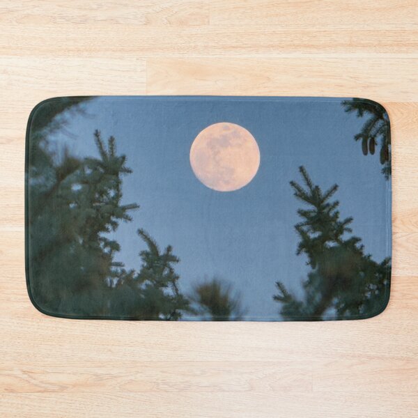 Item preview, Full Moon Through Spruce – Moody Winter Night Sky designed and sold by Jon Moffat Photography.