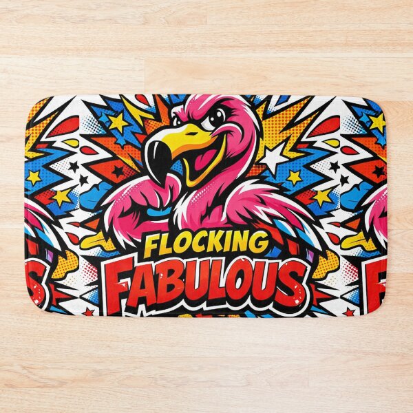 Item preview, Flocking Fabulous Flamingo Pop Art designed and sold by RetroRespect.