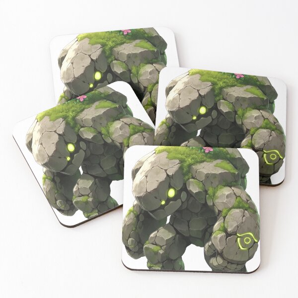 Item preview, Ancient Moss Golem - Nature Spirit Pet designed and sold by Kamast Anime Artworks.