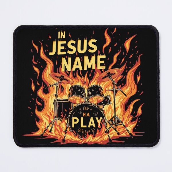 Item preview, In Jesus Name I Play Drummer designed and sold by Jusiasw.