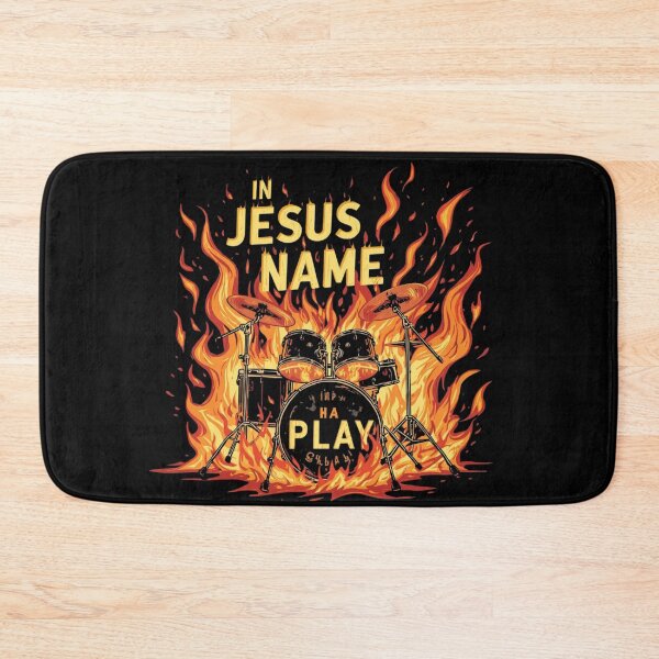 Item preview, In Jesus Name I Play Drummer designed and sold by Jusiasw.