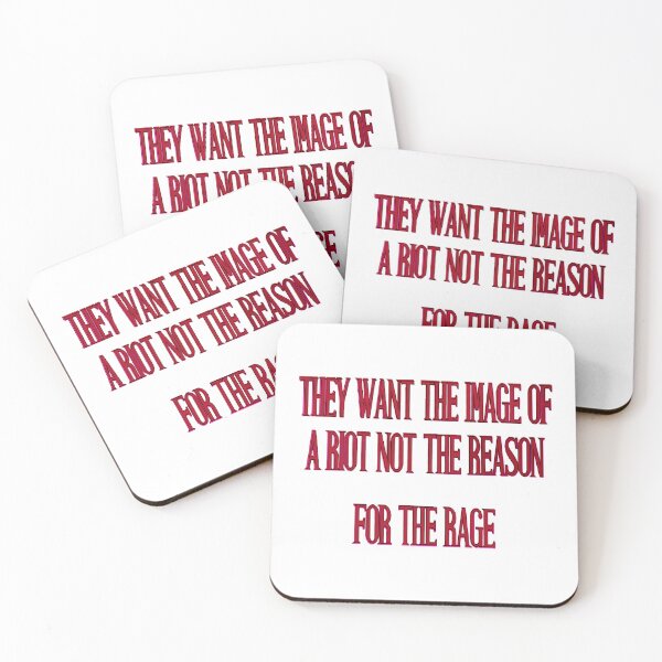 Item preview, They Want the Image of a Riot Not the Reason – Protest Typography Statement designed and sold by aadventures.