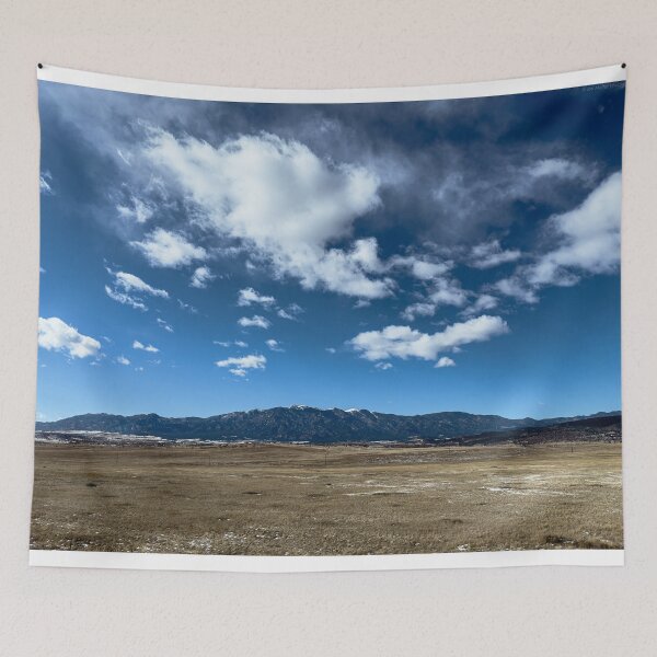 Item preview, Colorado High Plains Mountains - Snowy Range Under Blue Sky designed and sold by Jon Moffat Photography.
