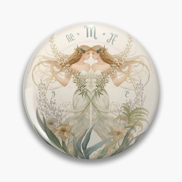 Item preview, Gemini – "Wild & Versatile | Botanical Zodiac Sign designed and sold by YvkafromPoland.