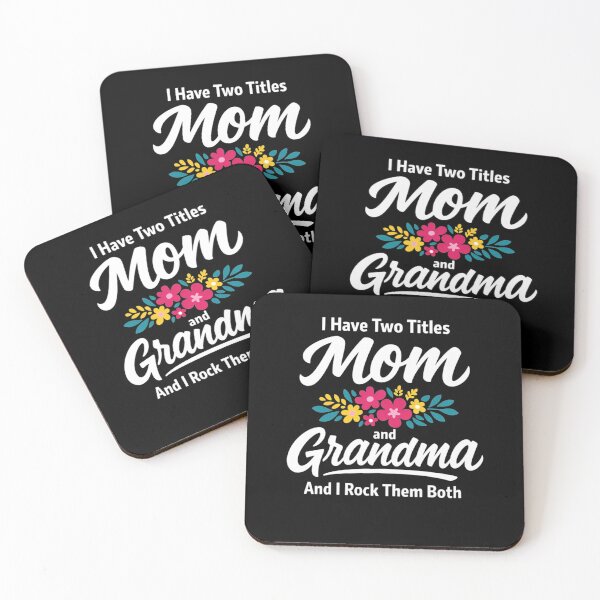 Item preview, I Have Two Titles Mom and Grandma Floral Mother's Day designed and sold by clothesy7.