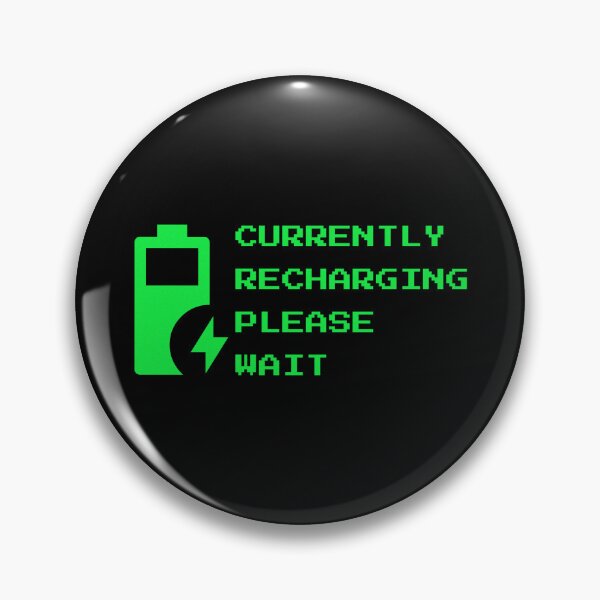 Item preview, Currently Recharging Please Wait - Retro Terminal IT Humor designed and sold by vividlukas.