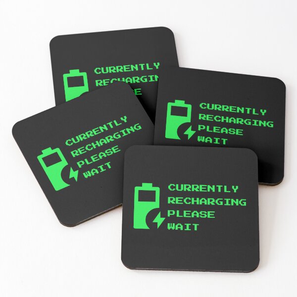 Item preview, Currently Recharging Please Wait - Retro Terminal IT Humor designed and sold by vividlukas.