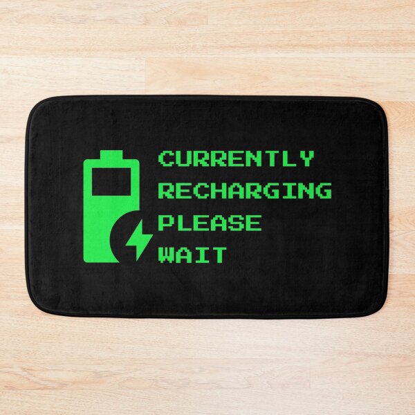 Item preview, Currently Recharging Please Wait - Retro Terminal IT Humor designed and sold by vividlukas.