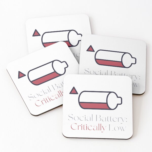 Item preview, Social Battery Critically Low designed and sold by Bionson Art.