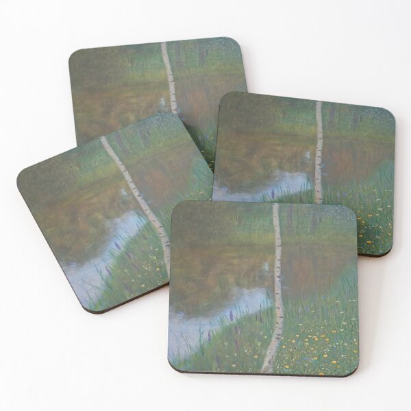 Item preview, Gustav Klimt - Lakeside With Birch Trees 1901 designed and sold by melaartni.