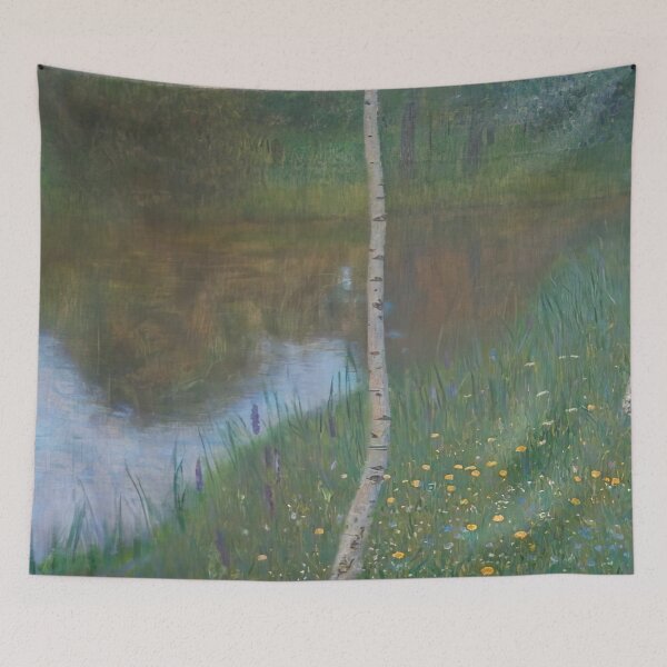 Item preview, Gustav Klimt - Lakeside With Birch Trees 1901 designed and sold by melaartni.