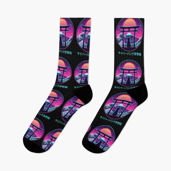 Item preview, Synthwave Mount Fuji Cat 2 designed and sold by TheSamuraiCat.