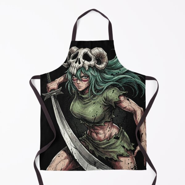 Item preview, Nelliel Nel Elegant Anime Former Espada Vibes – Curvaceous Warrior Green Hair Portrait designed and sold by Senpaiwaves.
