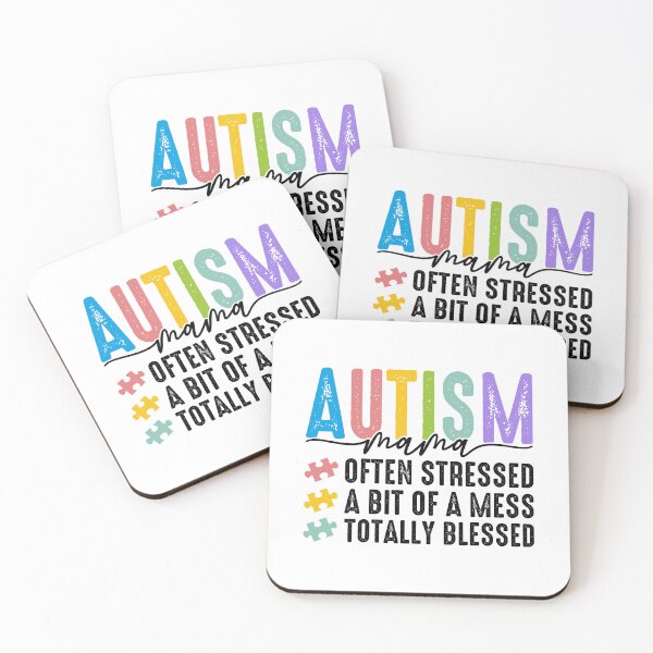 Item preview, Autism Mama Often Stressed A Bit Of A Mess Totally Blessed Autism Awareness Mom Life Parent Support designed and sold by SofenArt.