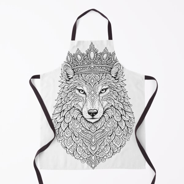 Item preview, Wolf Mandala Royal Line Art. designed and sold by Nika Art Studio.