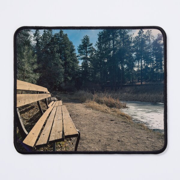Item preview, Winter Bench by Frozen Pond – Pueblo Mountain Park designed and sold by Jon Moffat Photography.