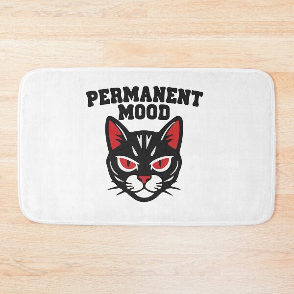 Item preview, Permanent Mood Black Cat Shirt – Funny Grumpy Attitude Cat Meme Design designed and sold by Design-Pro-21.